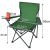 Trizand összecsukható Kempingszék pohártartós karfával #zöld 95819091