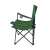 Trizand összecsukható kempingszék pohártartós karfával, zöld - oldalnézet