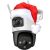 IMOU Cruiser Dual 5MP security camera with Santa hat