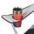 Trizand robust XXL camping chair with cup holder armrest #black-grey 95819130