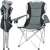 Trizand XXL camping chair with cup holder and armrests, black and grey