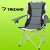 Trizand XXL camping chair with cup holder and armrests, black and grey