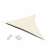 ModernHome 4x4x4m Beige Dreieck Sonnensegel, wasserdicht, UV-Schutz, Outdoor-Sonnenschutz