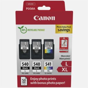 Canon PG-540Lx2 + CL-541XL Tintapatron Multipack fotópapírral - Nyomtató & Szkenner