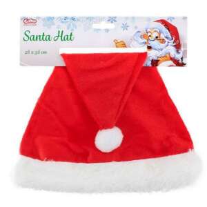 Godan Weihnachtsmann-Mütze, rote Weihnachtsmann-Mütze mit weißem Besatz, 28x36cm - Kindermützen, Sets