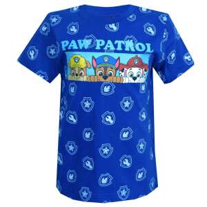 Kék Nickelodeon Mancs őrjárat rövid ujjú póló gyerekeknek, a póló elején a Mancs őrjárat karakterekkel - Nickelodeon