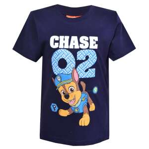 Nickelodeon Paw Patrol Chase 02 тъмносиня тениска с къс ръкав за момчета - Бебе & Малко дете
