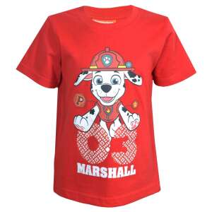 Nickelodeon Mancs őrjárat Marshall piros rövid ujjú póló fiúknak - Nickelodeon