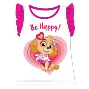 Nickelodeon Mancs őrjárat Skye Be Happy lány póló, fehér rózsaszín részletekkel, Skye-val a Mancs őrjáratból - Nickelodeon