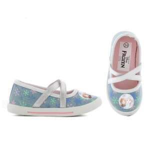Disney Frozen Ballerina-Leinen Schuhe für Mädchen, blau mit Schneeflockenmuster - Schuhe für Kinder