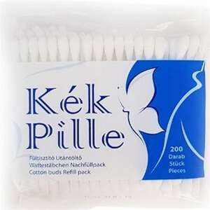 Kék Pille Fültisztító Pálcika Utántöltő - 200 db