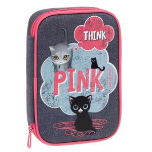Ars Una THINK-PINK ceruzatartó macskás mintával - Ars Una Tolltartó