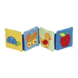 Puha babakönyv színes állatokkal és tárgyakkal, tökéletes kis kezeknek - Goki