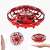 Red mini drone with infrared sensors, hand controlled, 360 degree rotation, collision avoidance, automatic obstacle avoidance