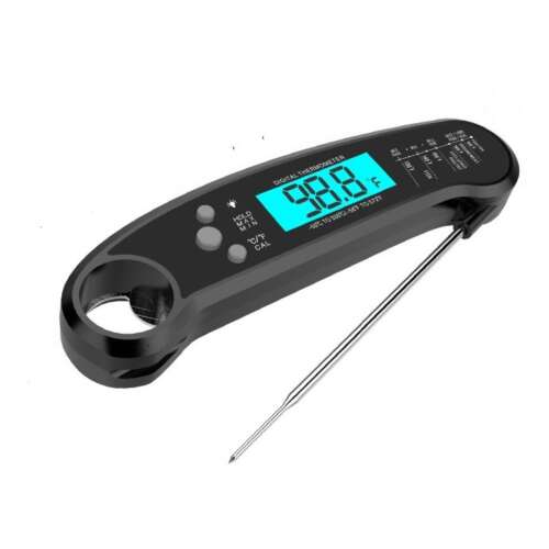 YOUKONG digital food thermometer with probe, -50°C to 300°C temperature range, black