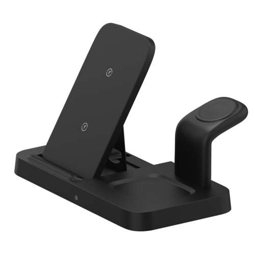 Încărcător wireless 3 în 1 Generic pentru Apple Watch, AirPods și iPhone
