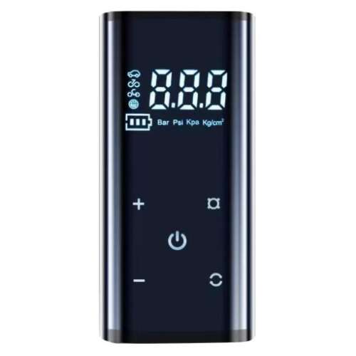 Godeson Smart Wireless Car Compressor, Portable, LCD Screen, 120w, 8000~12000mAh, Digital, micro USB, 0.65 kg, Black