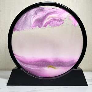 Близък план на розова и черна пясъчен часовник за бюро - OEM