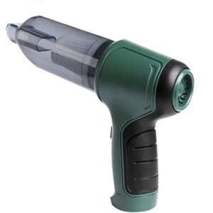 Zielony bezprzewodowy odkurzacz ręczny z przezroczystym pojemnikiem na kurz, idealny do czyszczenia samochodów, klawiatur i innych małych przestrzeni - Odkurzacz ręczny