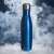 KARRY VESSEL 500ml stainless steel insulated water bottle, blue, with a cloudy background