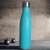 KARRY VESSEL 500ml stainless steel vacuum insulated water bottle, light blue, in a gym