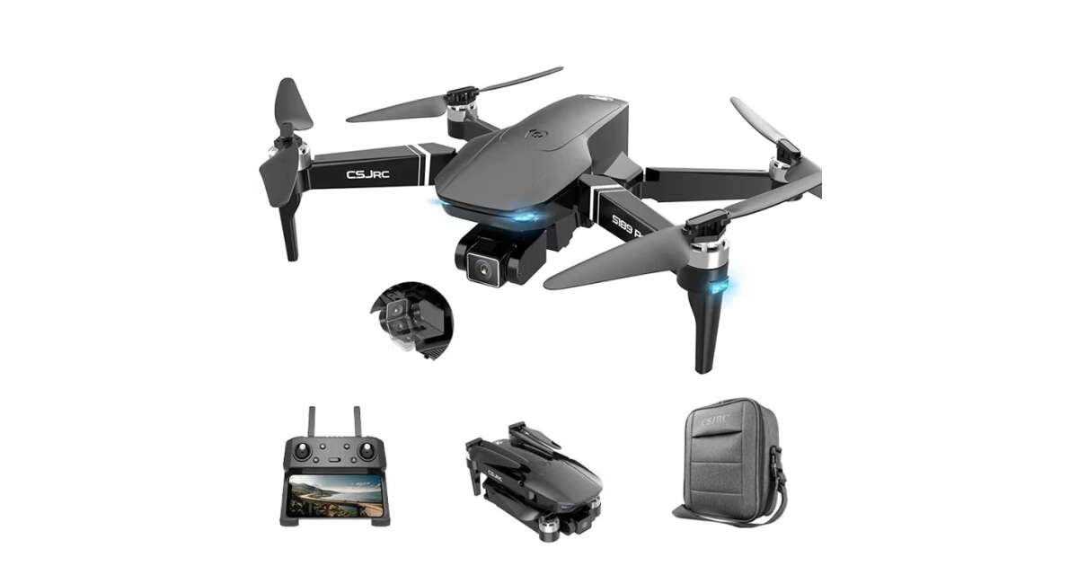 Drona CSJ S189 PRO 4K 5G GPS, brate pliabile, wifi 5G, buton de Return ...