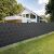 Gardlov anthracite privacy fence tape installed on a metal fence