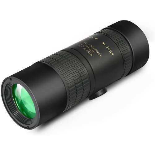 Monoclu Profesional 10-300X40 de inalta putere tip Telescop, Zoom Reglabil, Prisma BaK-4, Dual Focus