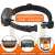 Anti-bark collar for dogs, adjustable, 17.8-49.5 cm, with 2 sets of prongs, 7 sensitivity levels, and 6V battery