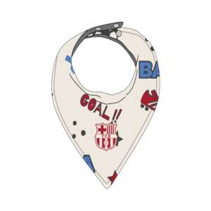Barcelona babasál FC Barcelona logóval és foci mintával - Nyálkendő