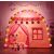 Kruzzel Play Tent with Lights - Flower #pink-white 95889345