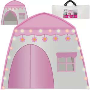 Kruzzel Play Tent with Lights - Flower #pink-white