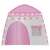 Kruzzel Flower Play Tent with Fairy Lights, Pink and White, Kids Indoor Tent