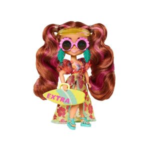 Barbie Extra Fly Minis Beach Doll with Surfboard - Barbie Baba