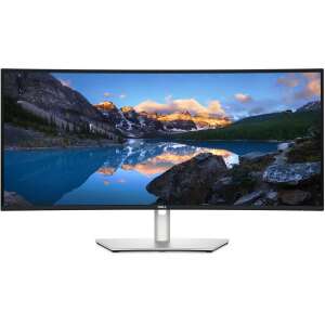 DELL UltraSharp U3425WE 34-calowy zakrzywiony monitor z wyświetlanym krajobrazem górskim - Monitor