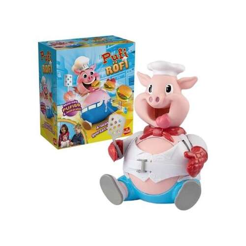 Goliath Pufi Röfi társasjáték, új kiadás, malac séf, családi szórakozás, gyerekeknek