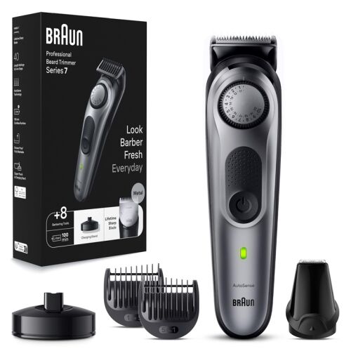 Zastrihávač brady Braun Beard Trimmer 7 BT7420 s nadstavcami a nabíjacím stojanom