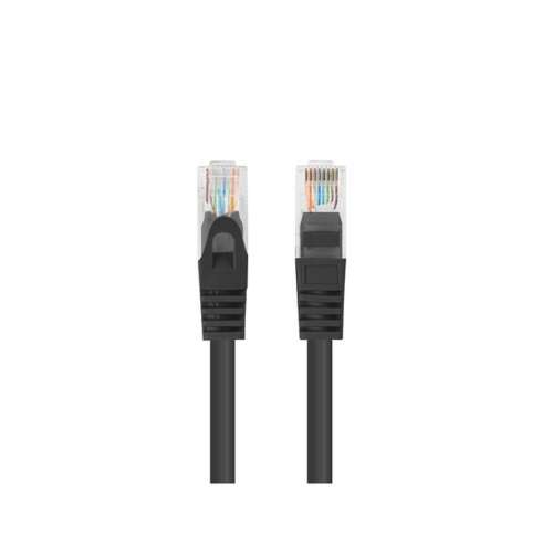 Cablu Lanberg UTP CAT6 Patch, 2m, Negru, 10 bucăți