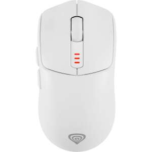Natec Genesis Zircon 500 Wireless Gaming Mouse - White, top view - Mouse