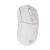 Angled view of Natec Genesis Zircon 500 White Wireless Gaming Mouse