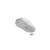 Natec Genesis Zircon 500 Wireless Gaming Mouse - White, bottom view with receiver