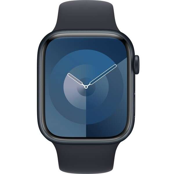 Apple watch s9 aluminium 45mm mitternacht (sportarmband mitteranc...