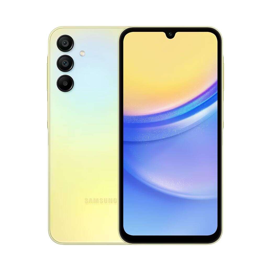 Samsung galaxy a15 5g 4/128gb dual-sim mobiltelefon sárga (sm-a156bzyd) (sm-a156bzyd)