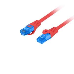 Cablu Lanberg S/FTP CAT6a Patch 10m Roșu (PCF6A-10CC-1000-R), cablu de rețea roșu cu conectori RJ-45 - Lanberg Cabluri UTP