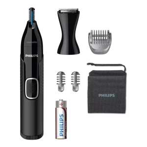 Philips 5000 series NT5650/16 nose and ear trimmer, black, with accessories - Nose and Ear Trimmer