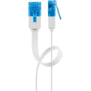 Goobay U/UTP CAT6a flat patch cable, 2 meters, white - Cable