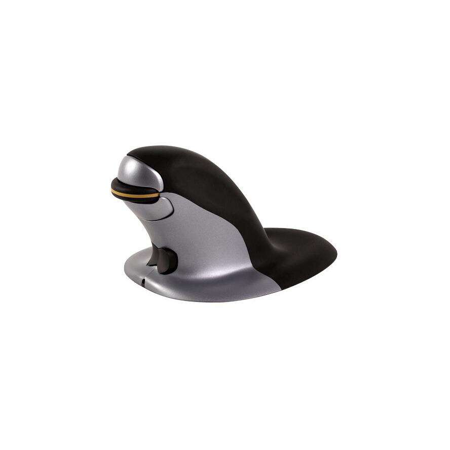 Fellowes maus penguin beidhändig kabellos  gr.l schwarz/silb (9894501)