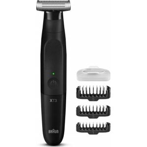 Braun XT3100 Trymer, modelator i golarka All-in-One z 3 nasadkami - Elektryczna maszynka do golenia