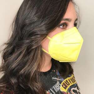 FFP2 légzésvédő egészségügyi arcmaszk (KN95) / sárga / 20 db 71365302 Szájmaszkok