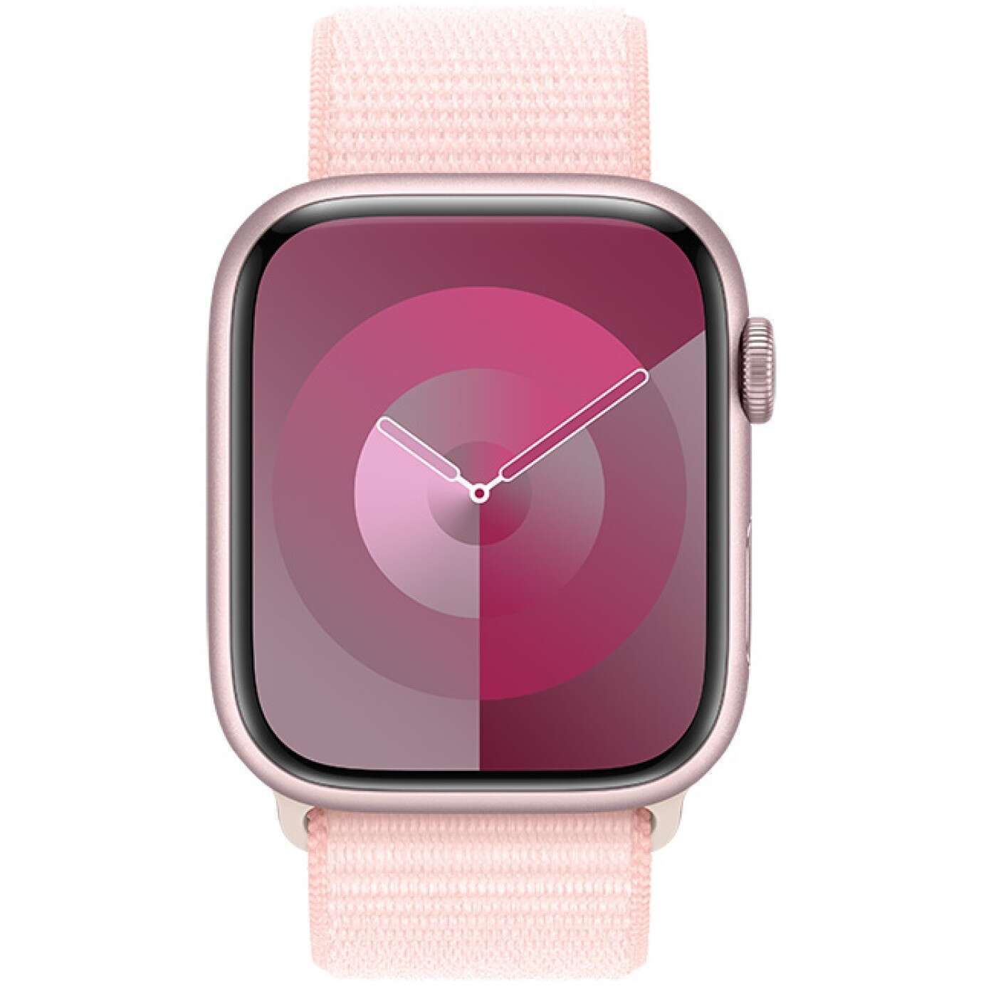 Apple watch s9 aluminium 45mm rosé (sport loop hellrosa) new (mr9...